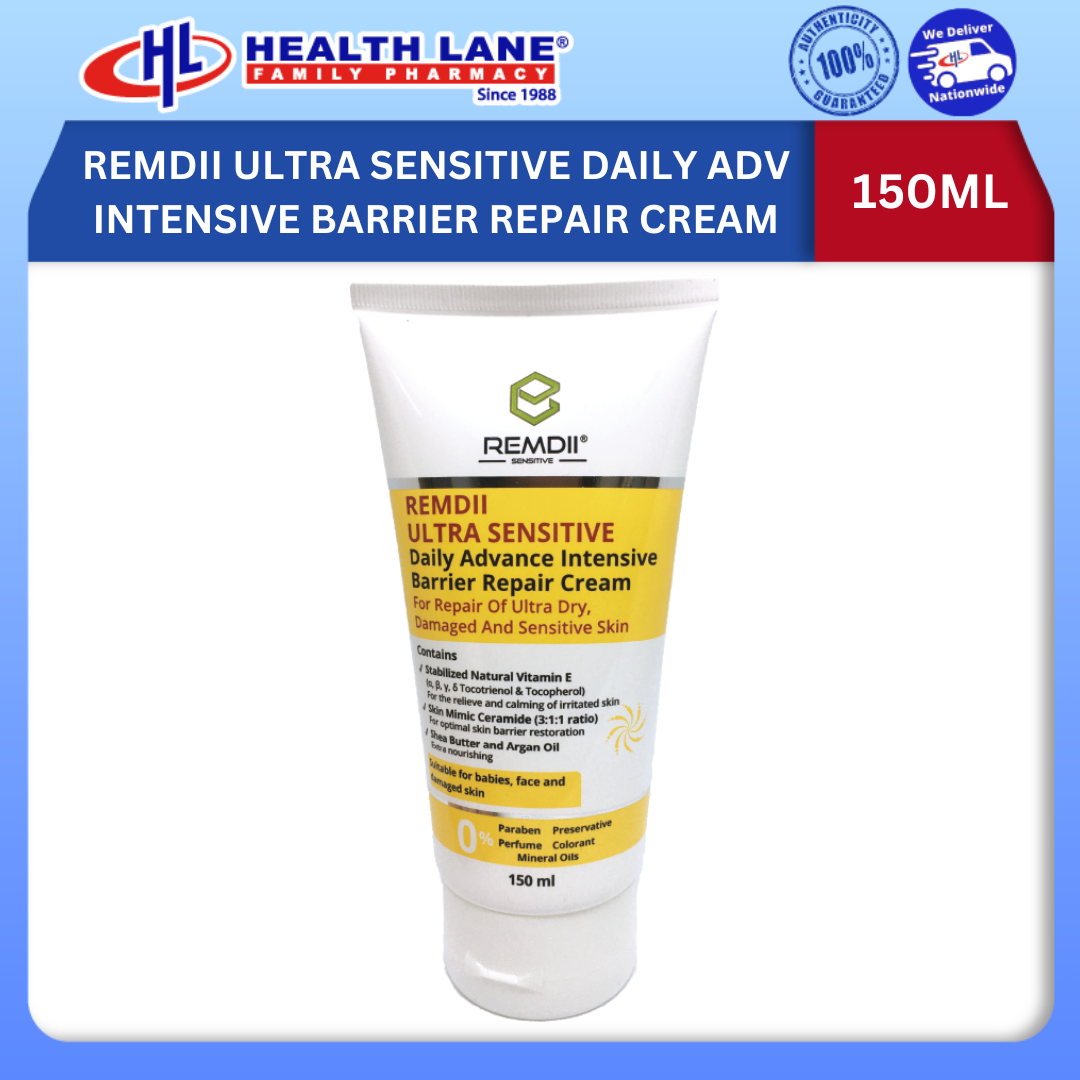 REMDII ULTRA SENSITIVE DAILY ADVANCE INTENSIVE BARRIER REPAIR CREAM 150ML